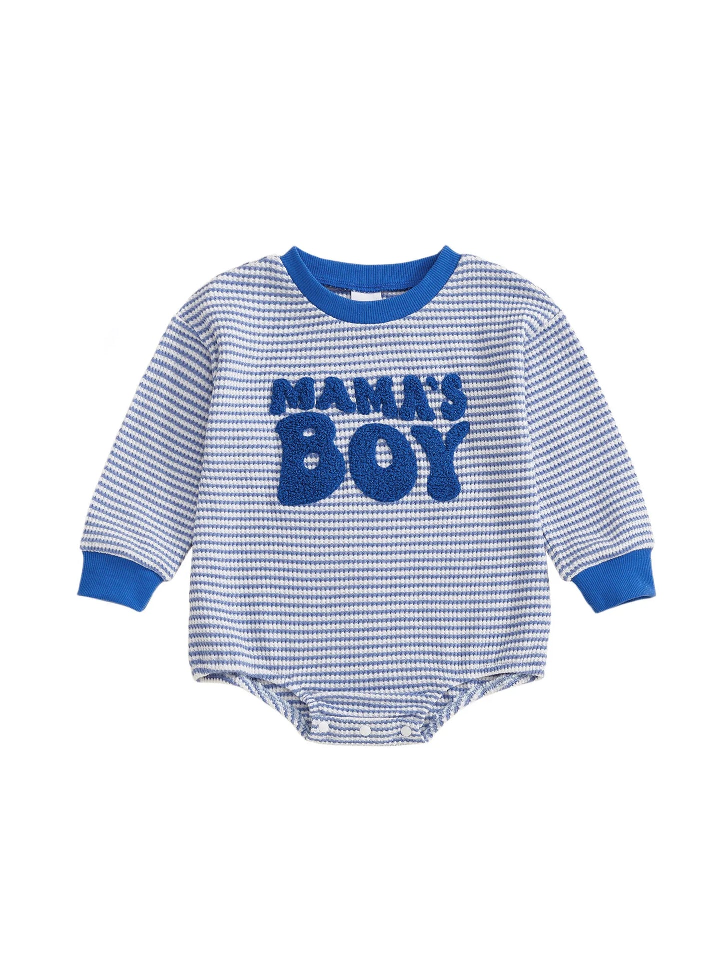 Mama's Boy Striped Onesie