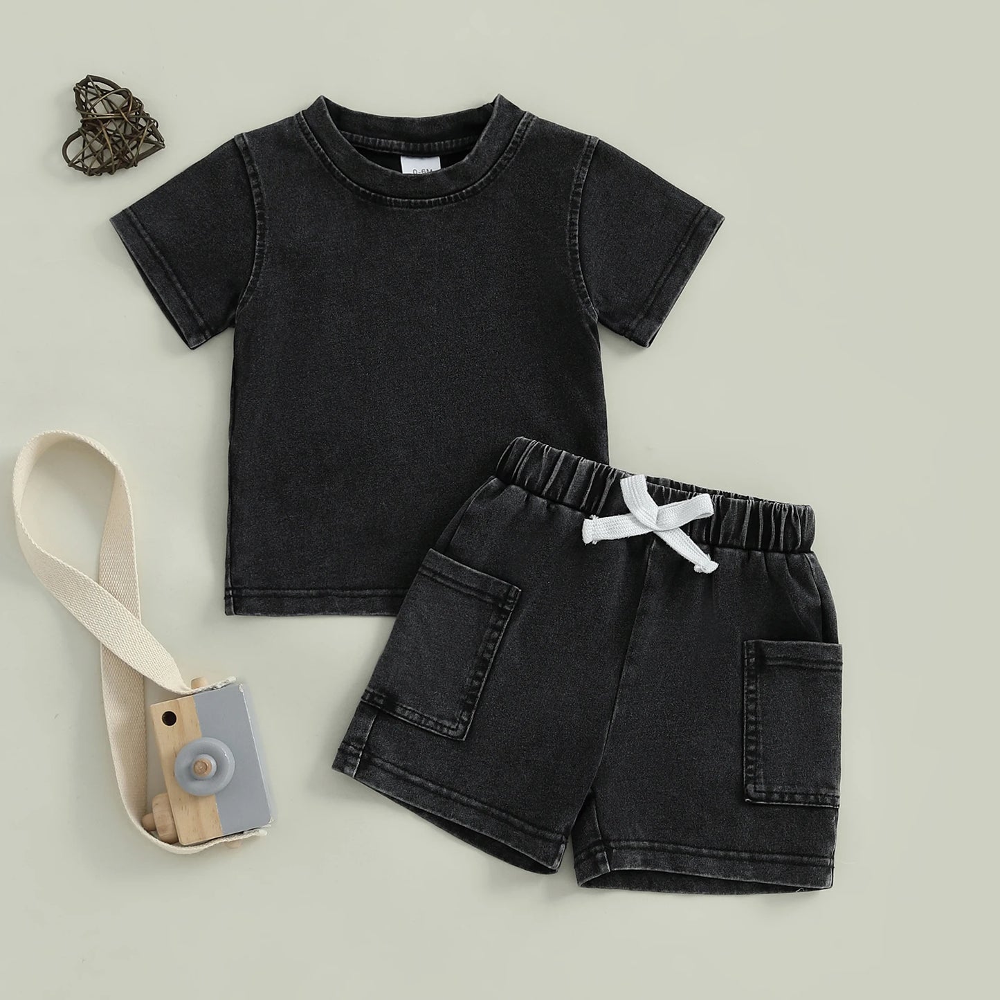 Boy's Short Sleeve Loose Fit Set