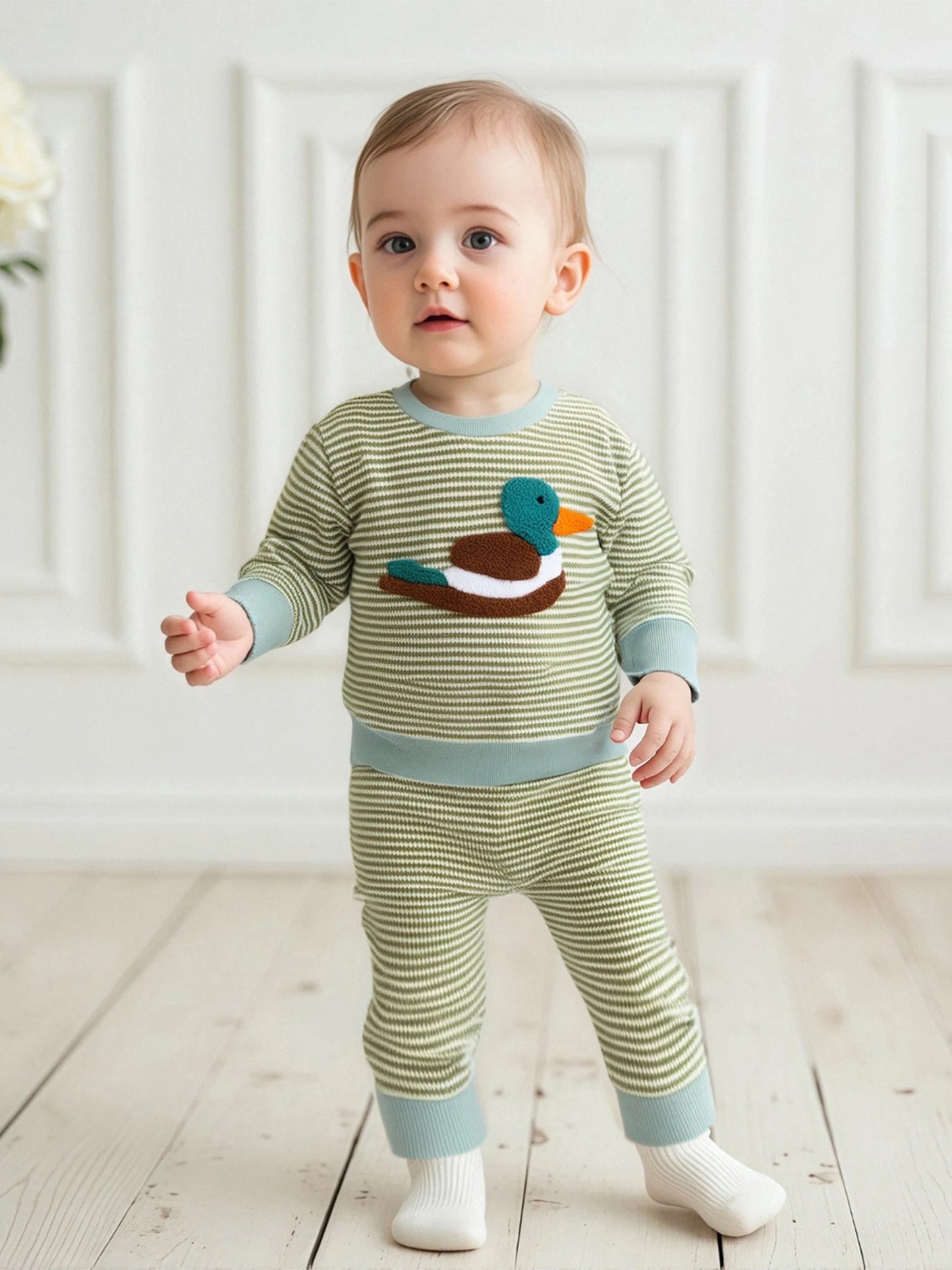 Mallard Striped Pajama Set