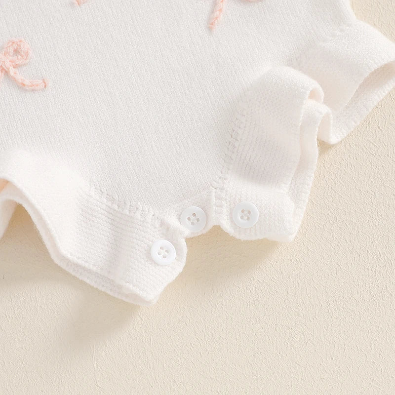 Baby Girl's Sleeveless Knit Romper