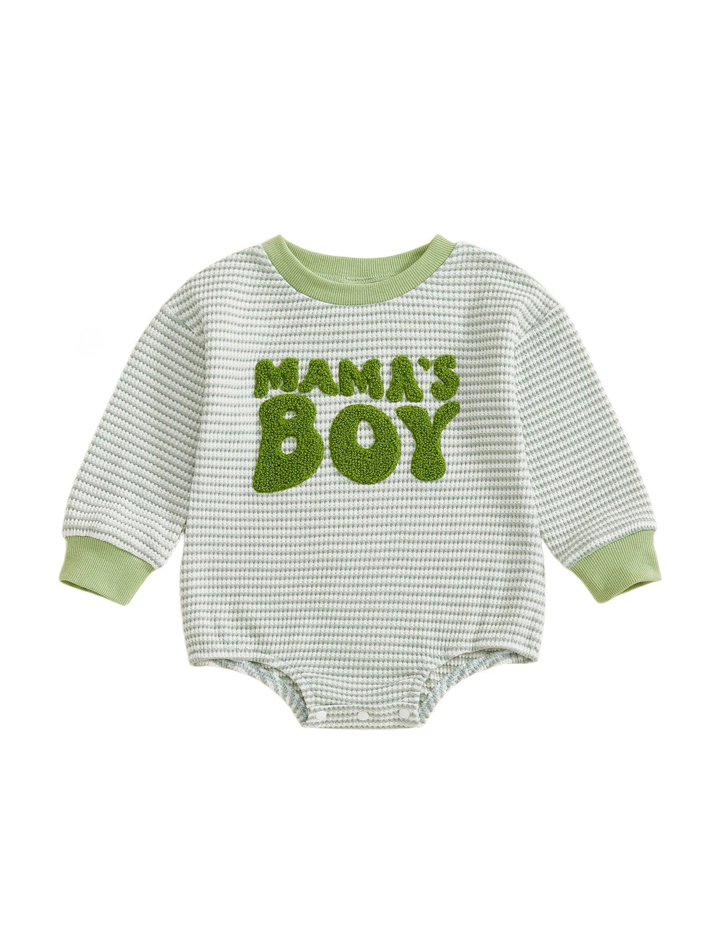 Mama's Boy Striped Onesie