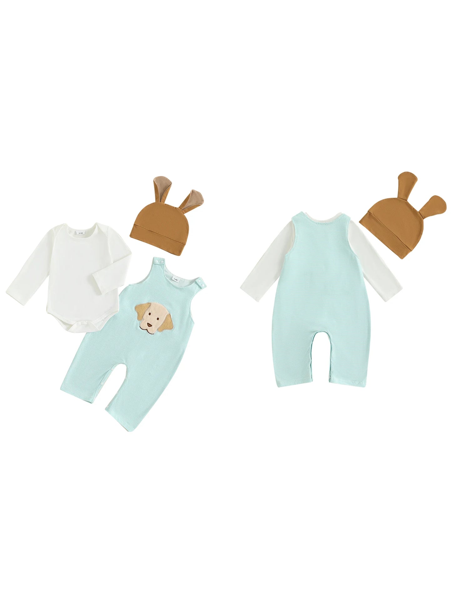Long Sleeve Romper with Doggie