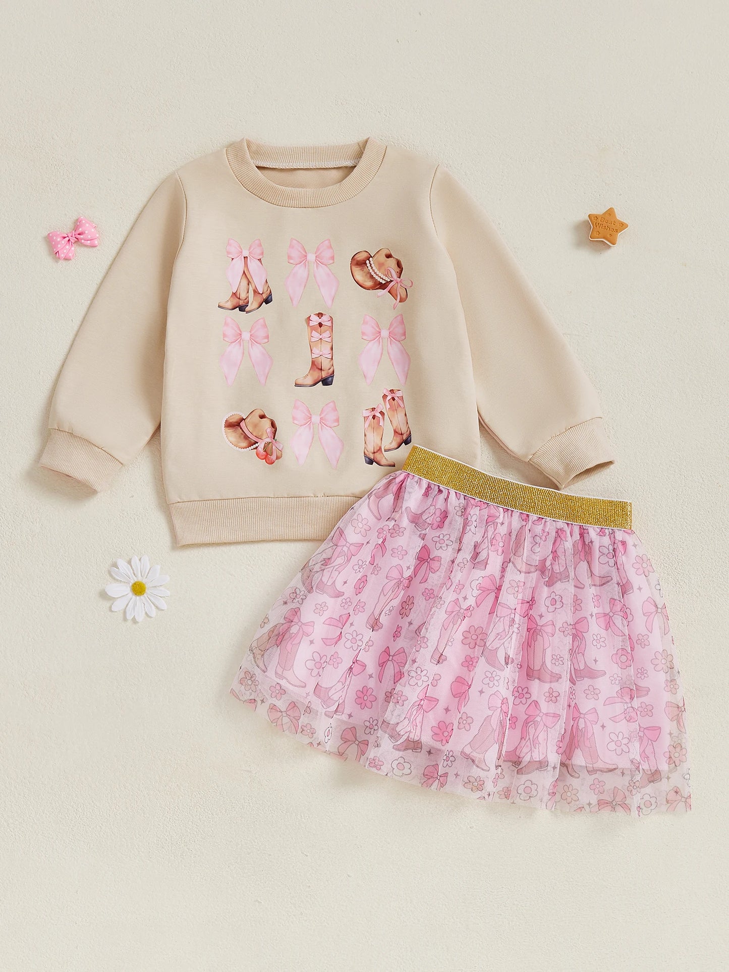 Boots + Bows Outfit