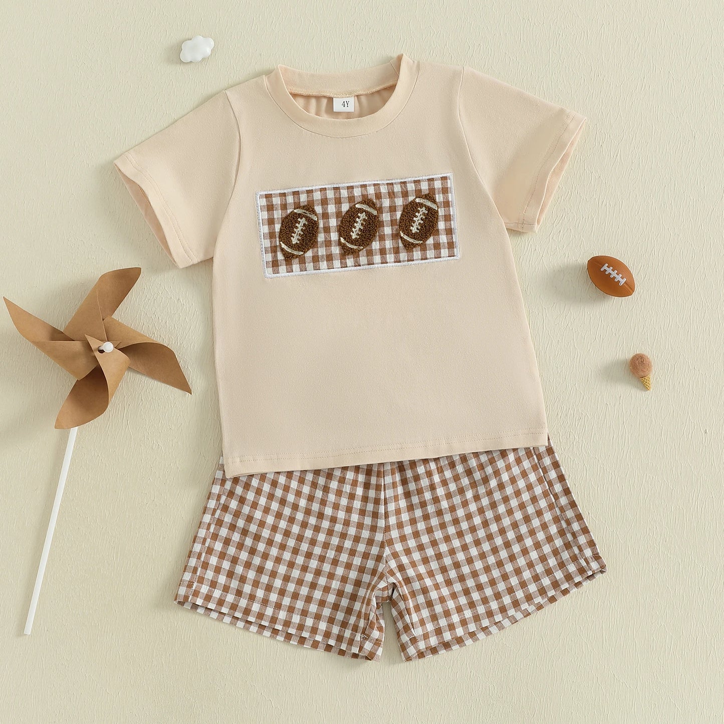 Boy's Short Sleeve Football Set