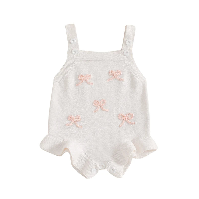 Baby Girl's Sleeveless Knit Romper