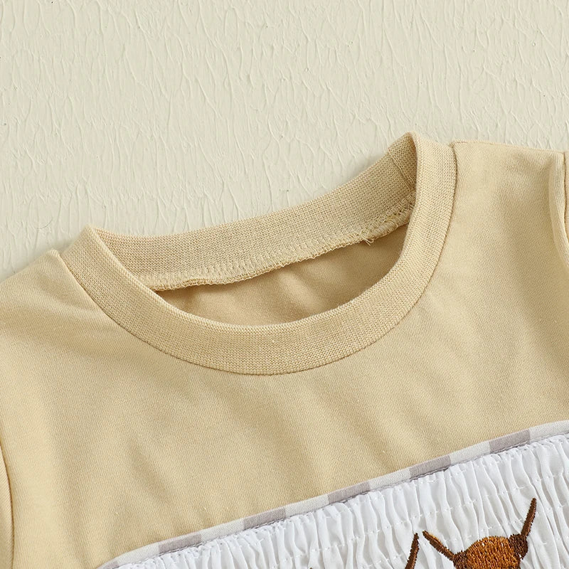 Highland Cow Embroidered Outfit