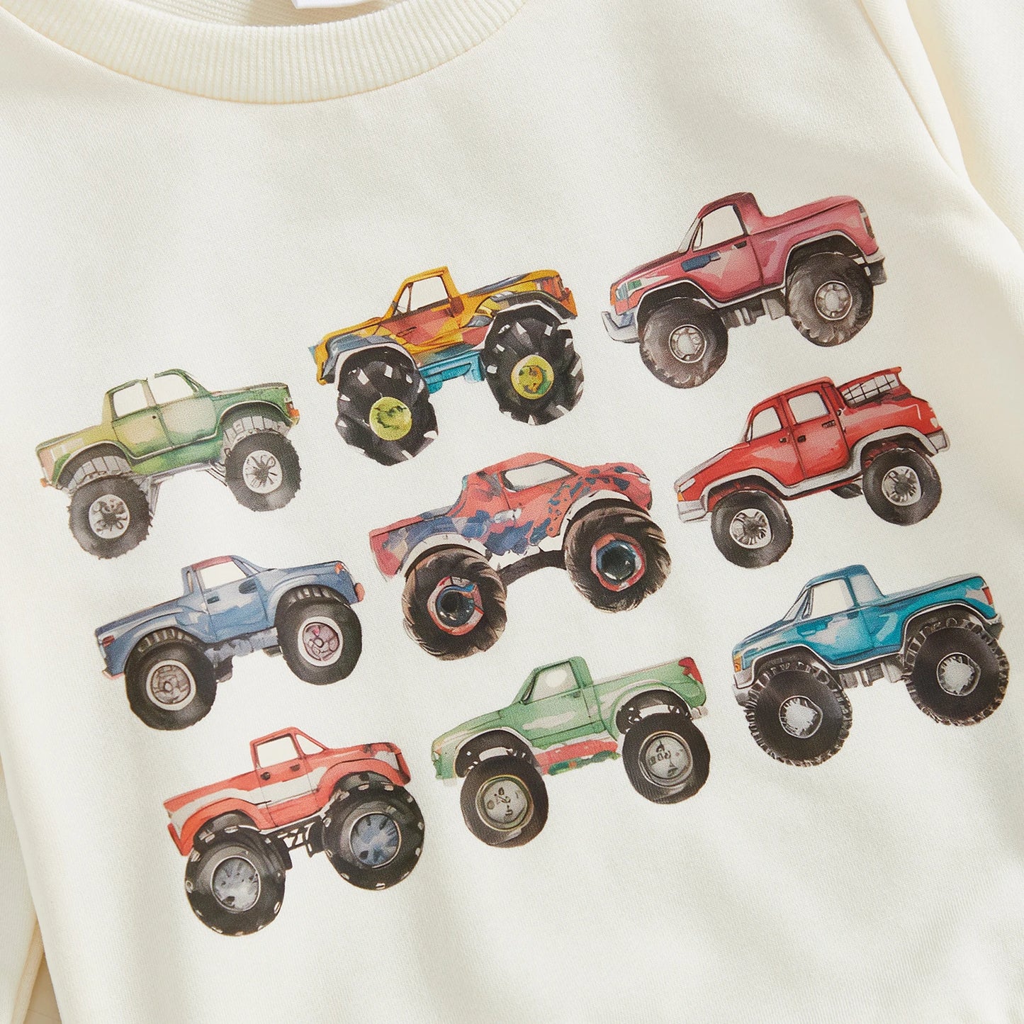 Boy's Retro Monster Truck Sweatsuit