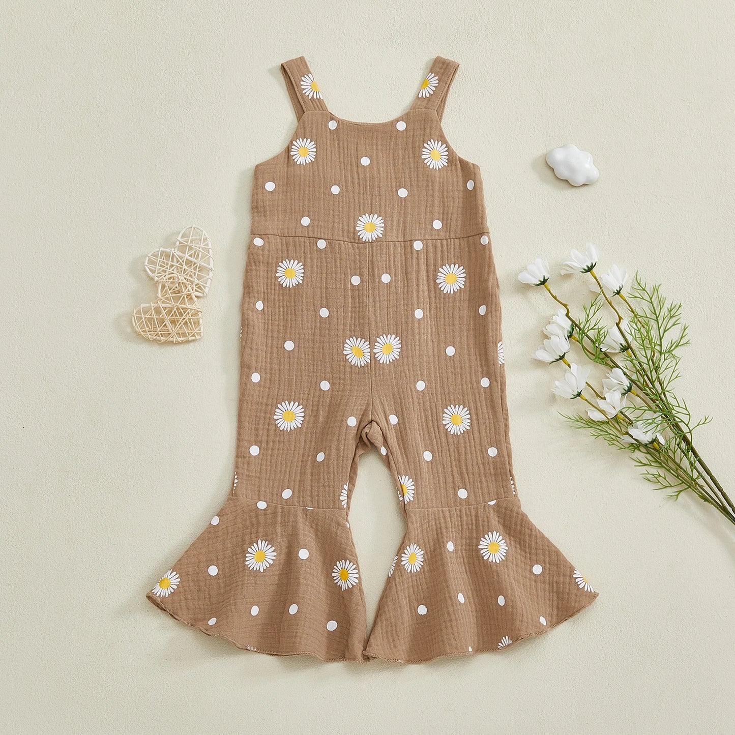 Girl's Daisy Print Jumper