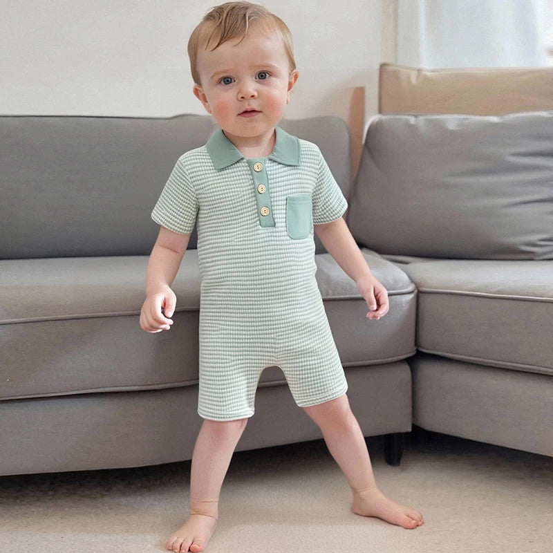 Collar + Button Front Jumpsuit