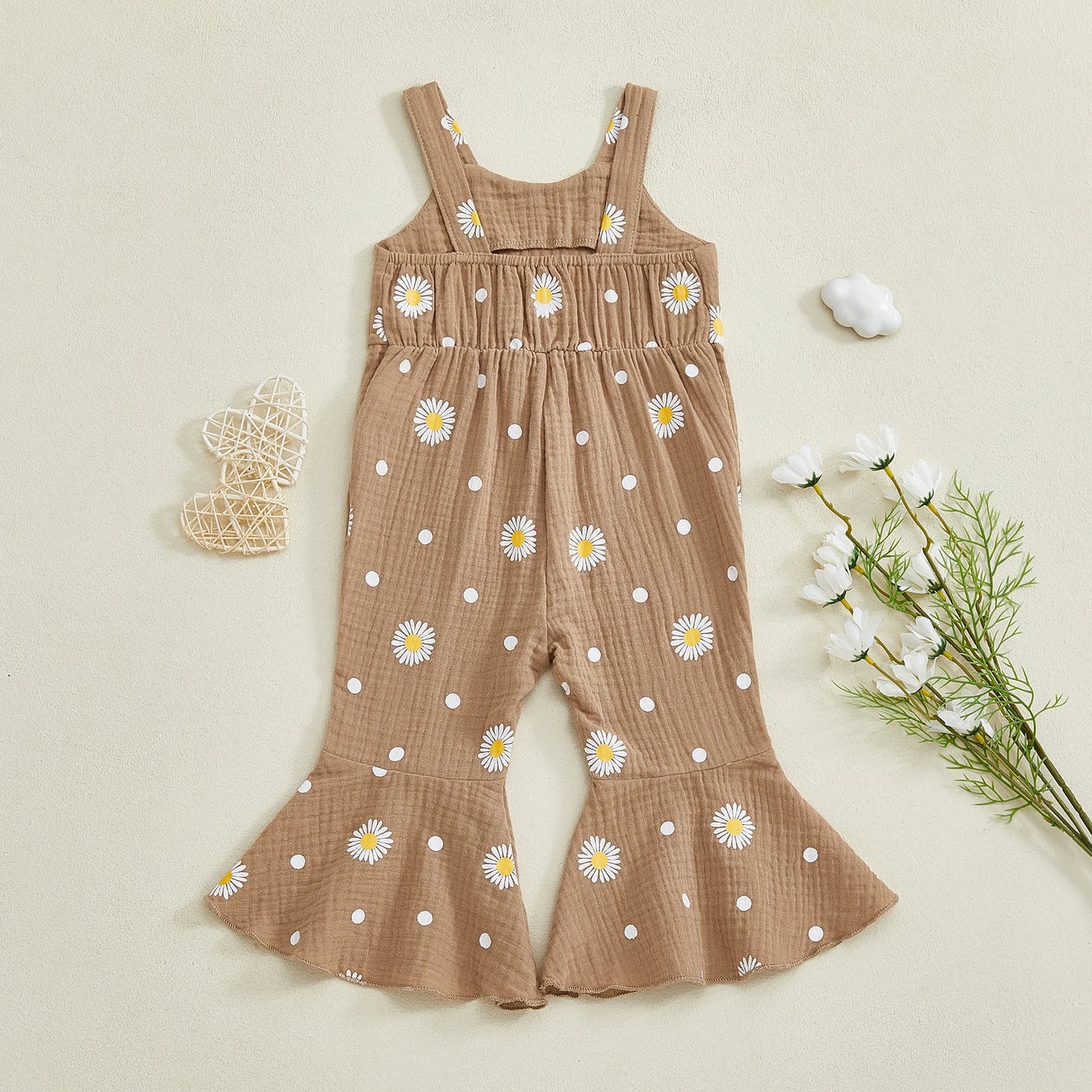 Girl's Daisy Print Jumper