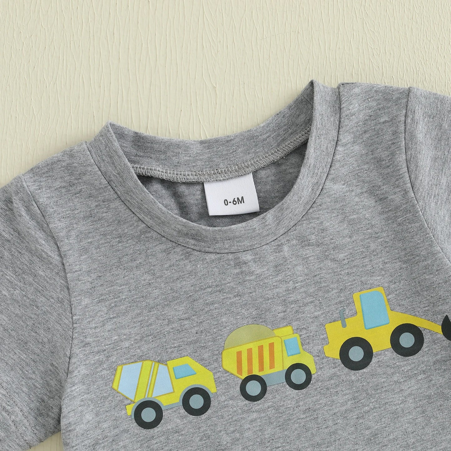 Boy's Short Sleeve Excavator Set