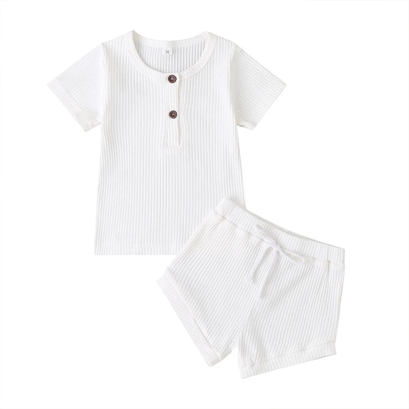 Knit Set Short Sleeve + Shorts