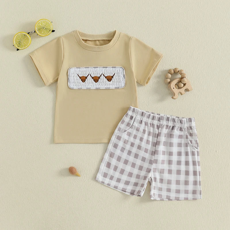 Highland Cow Embroidered Outfit