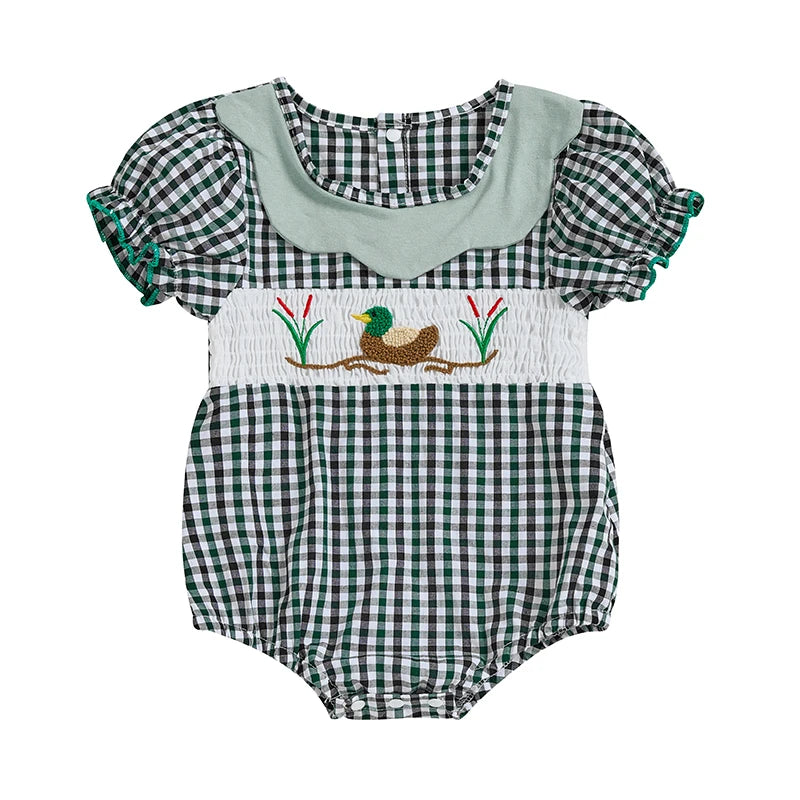 Ruffle Sleeve Duck Romper