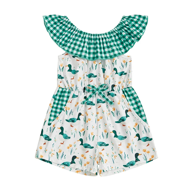 Mallard Romper w/ Ruffles