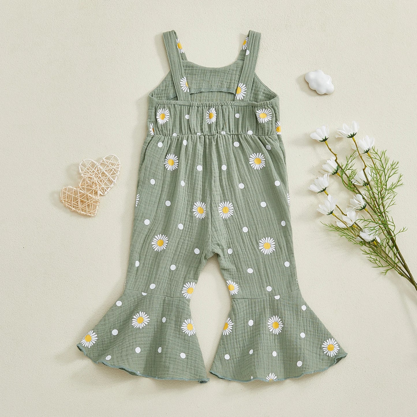 Girl's Daisy Print Jumper