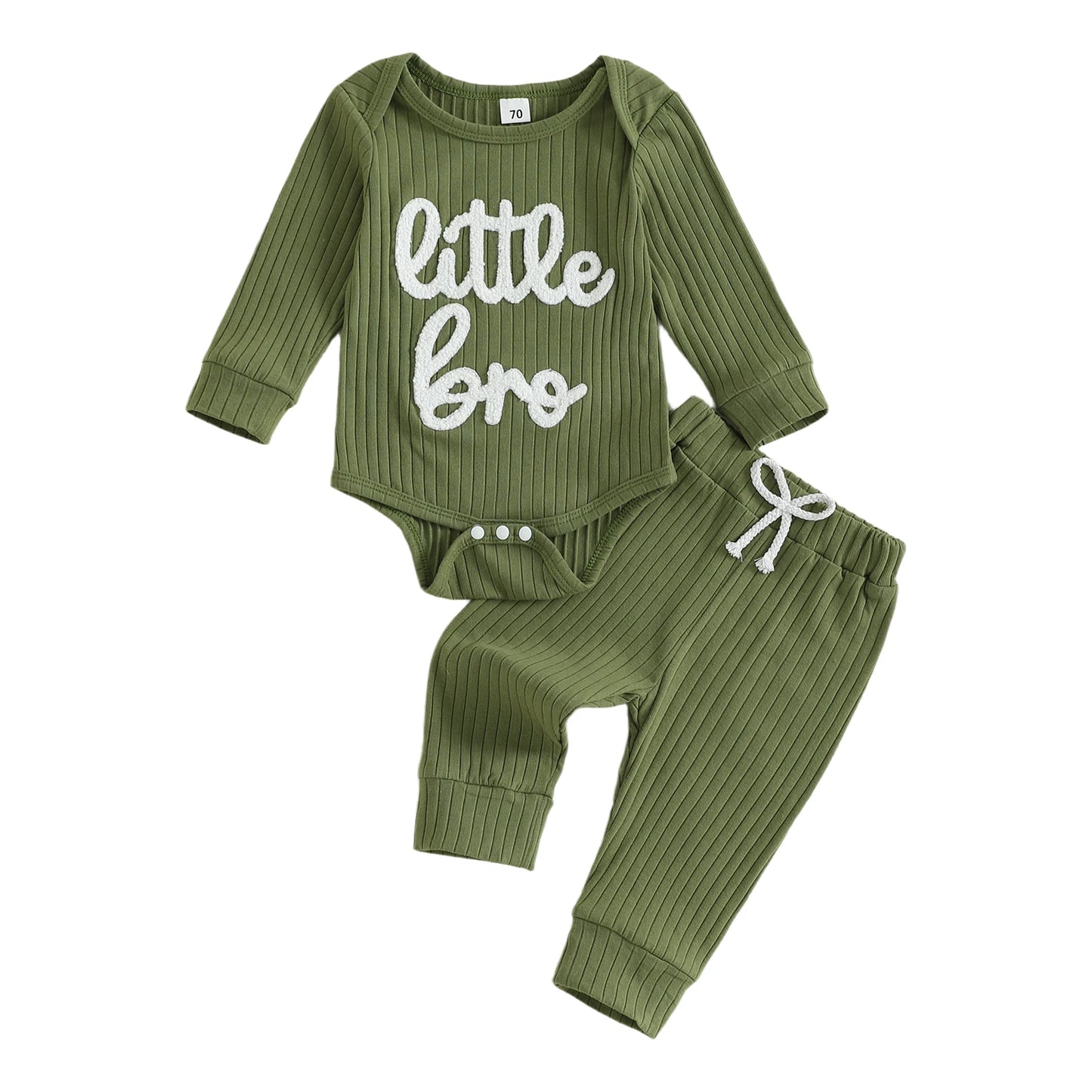 Boy's Corduroy 'Little Bro' Sweatsuit