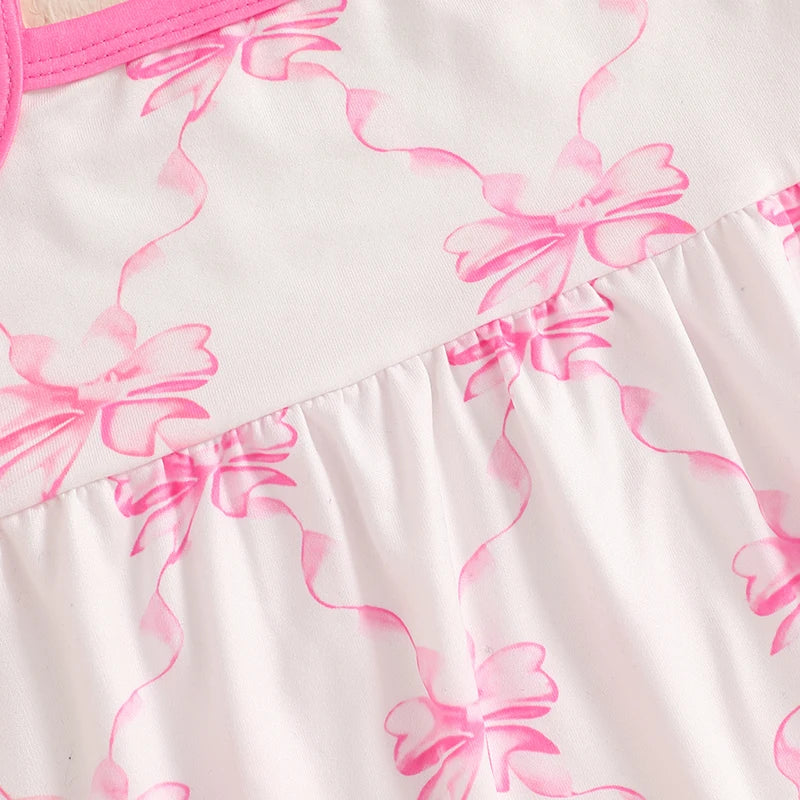 Pink Bow Romper