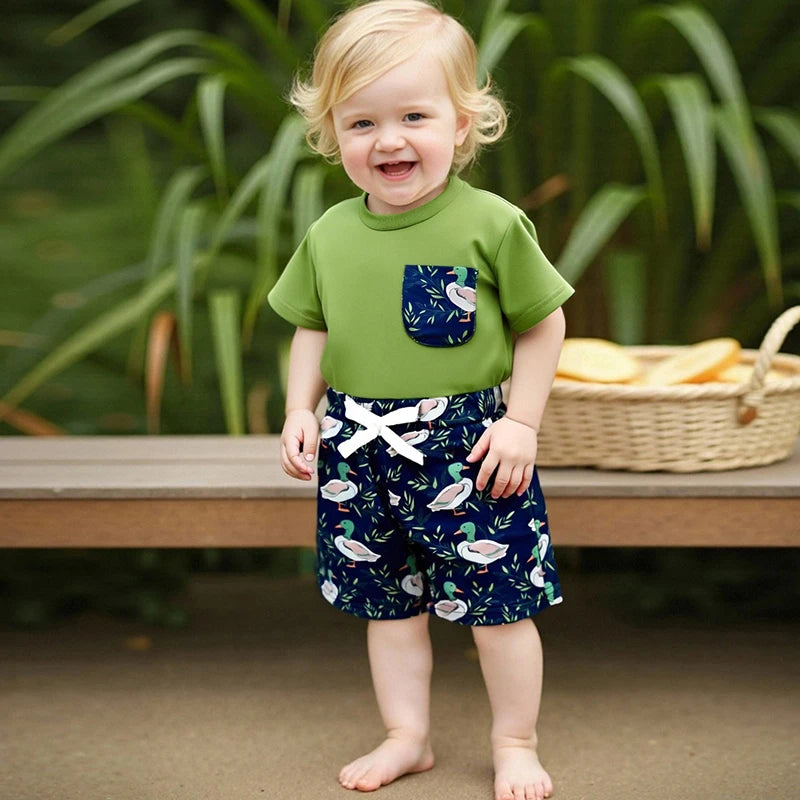 Mallard shirt w/ pocket + shorts