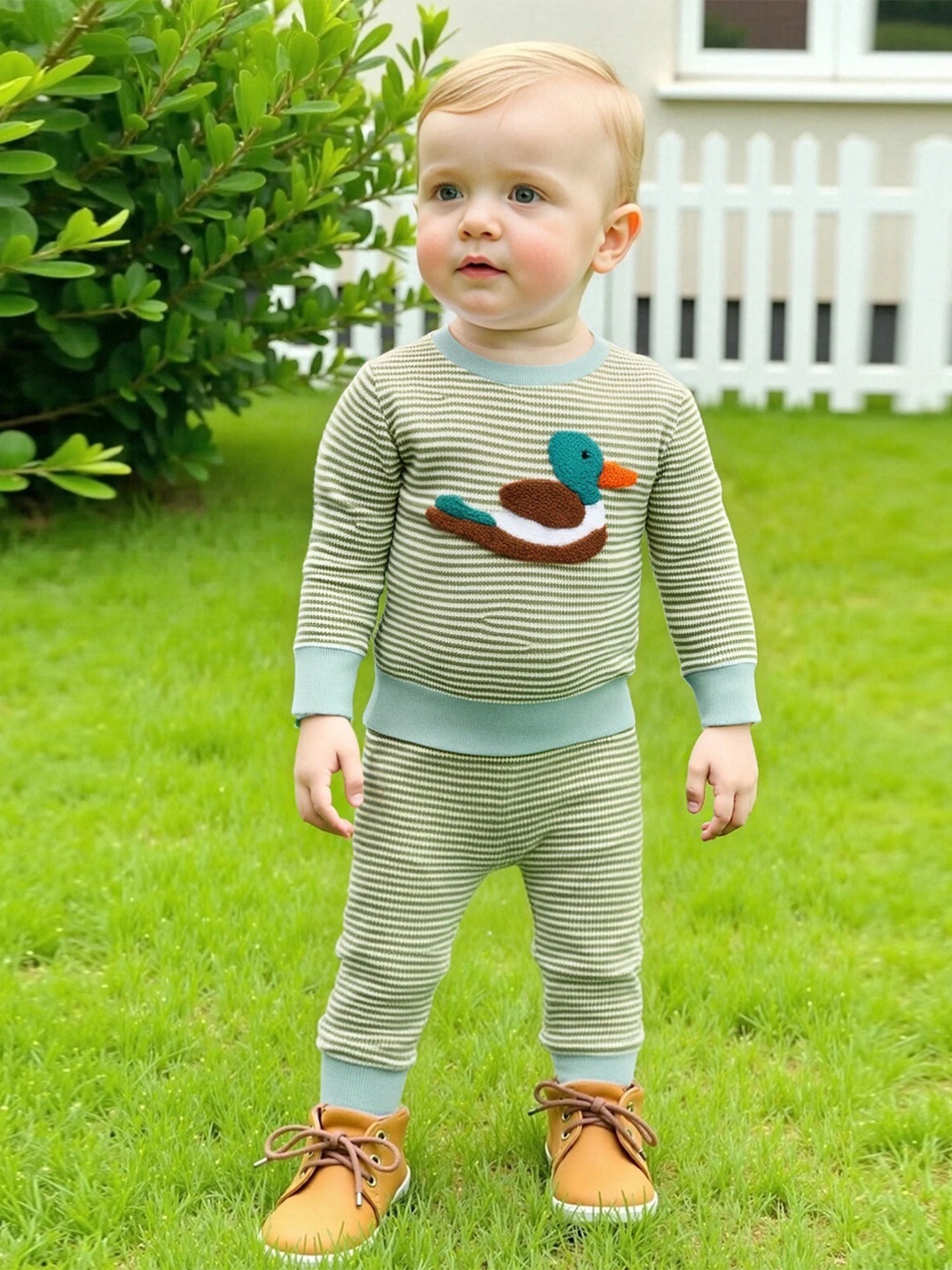 Mallard Striped Pajama Set