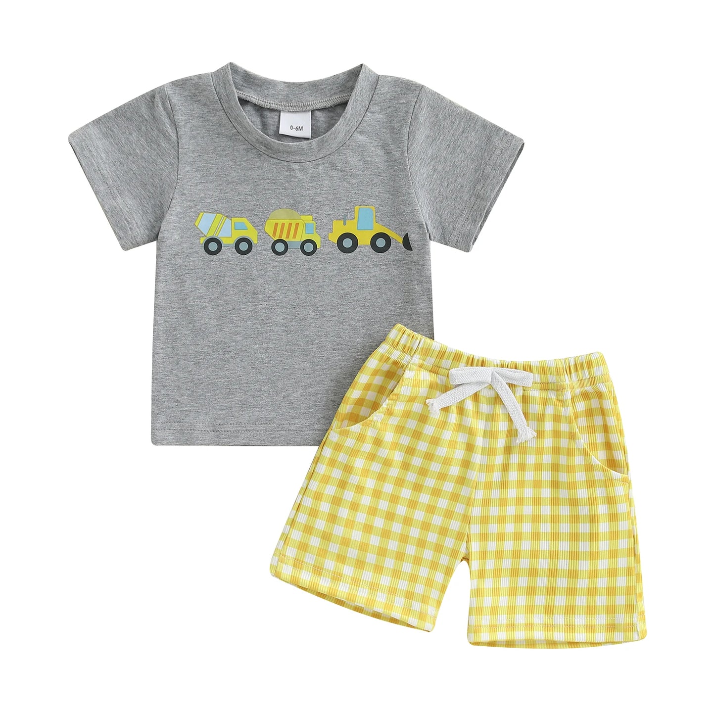 Boy's Short Sleeve Excavator Set