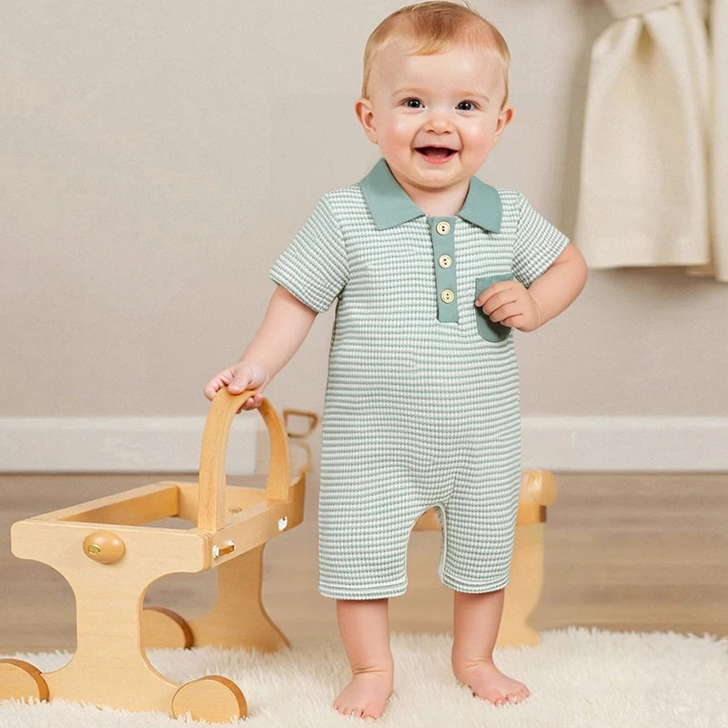 Collar + Button Front Jumpsuit