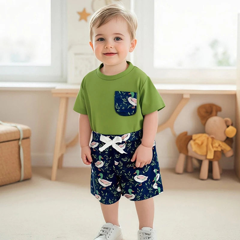 Mallard shirt w/ pocket + shorts