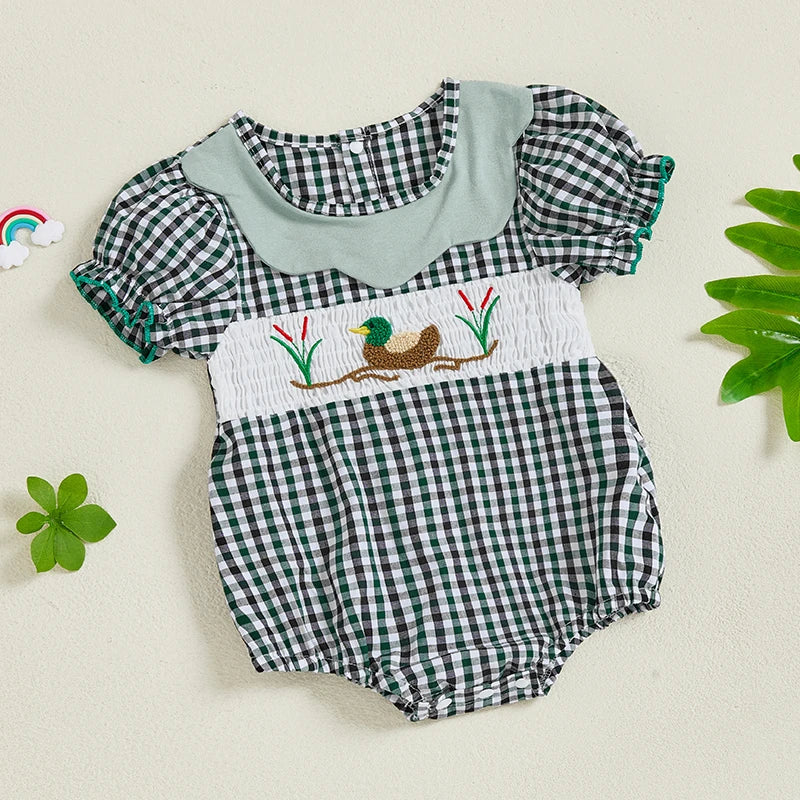 Ruffle Sleeve Duck Romper