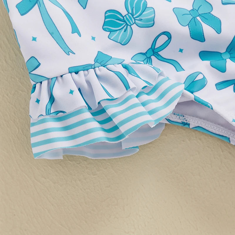 Swimsuit with Bows and Ruffles