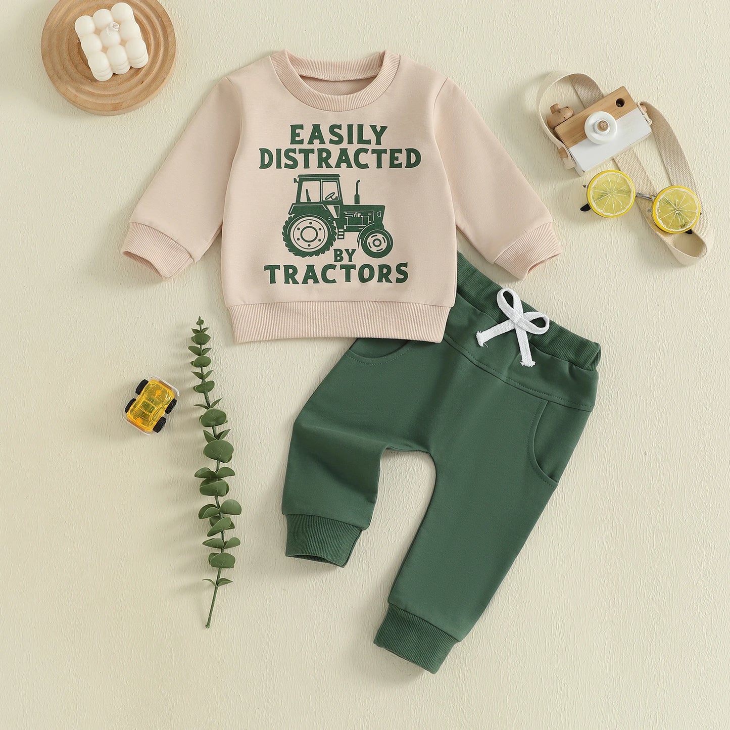 Boy's Tractor Sweatsuit