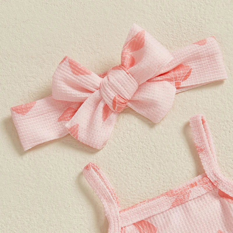 Pretty Pink Bow Outfit + Headband