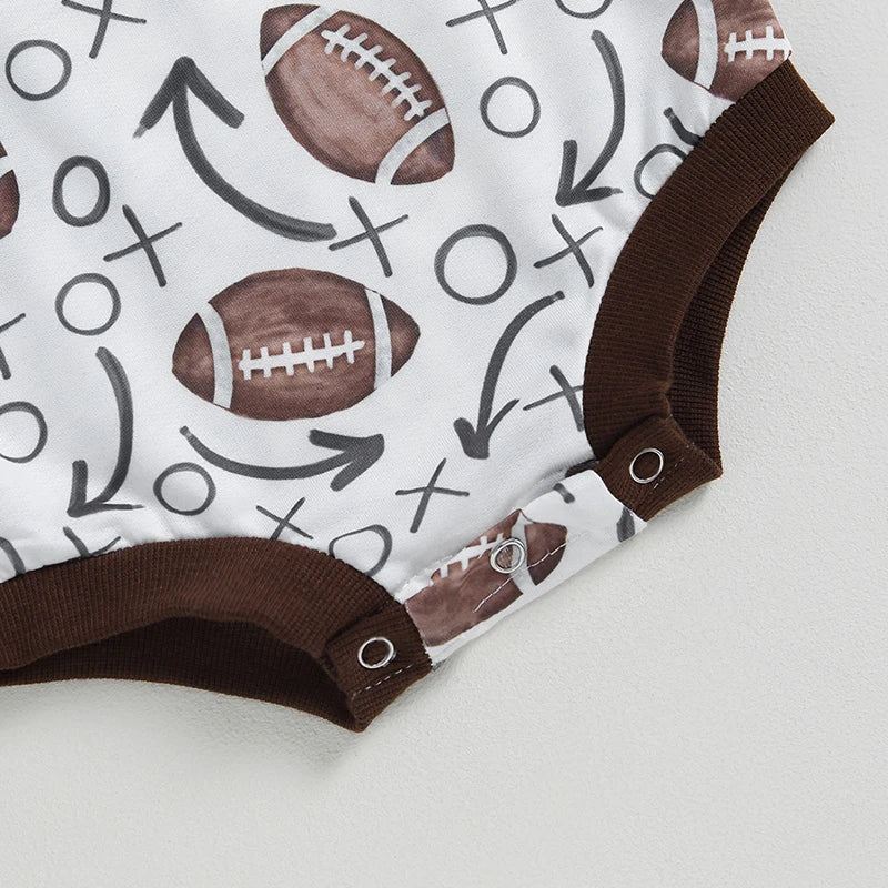 Football Long Sleeve Onesie