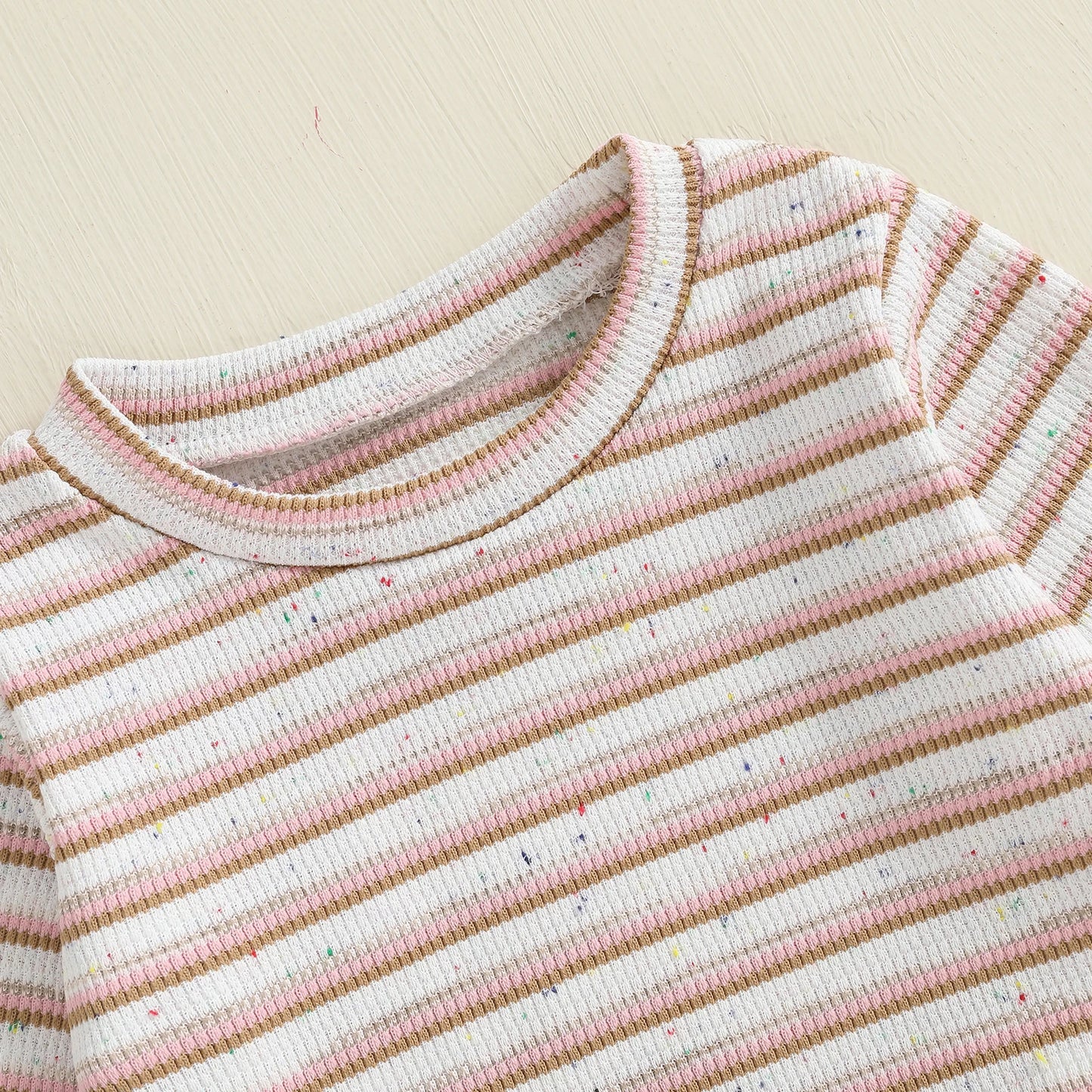 Baby Boy's Waffle-Knit Striped Sweatsuit