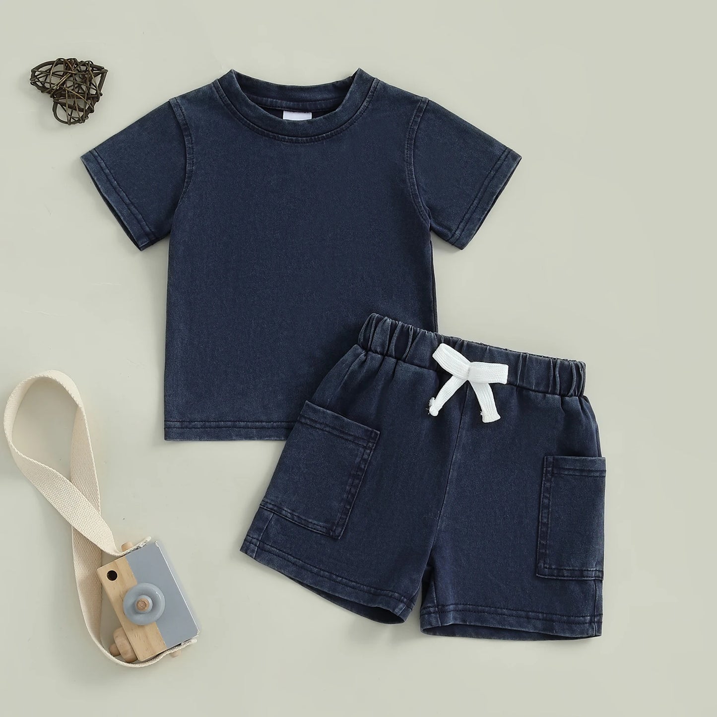 Boy's Short Sleeve Loose Fit Set