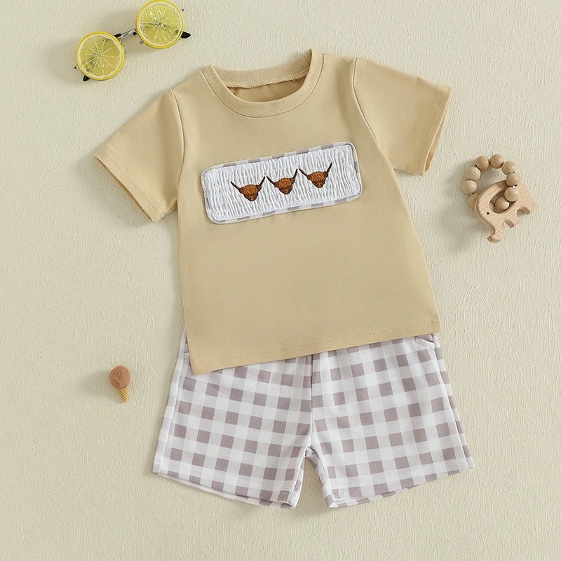Highland Cow Embroidered Outfit