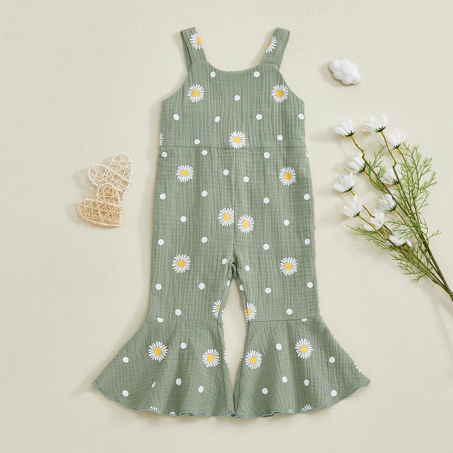 Girl's Daisy Print Jumper