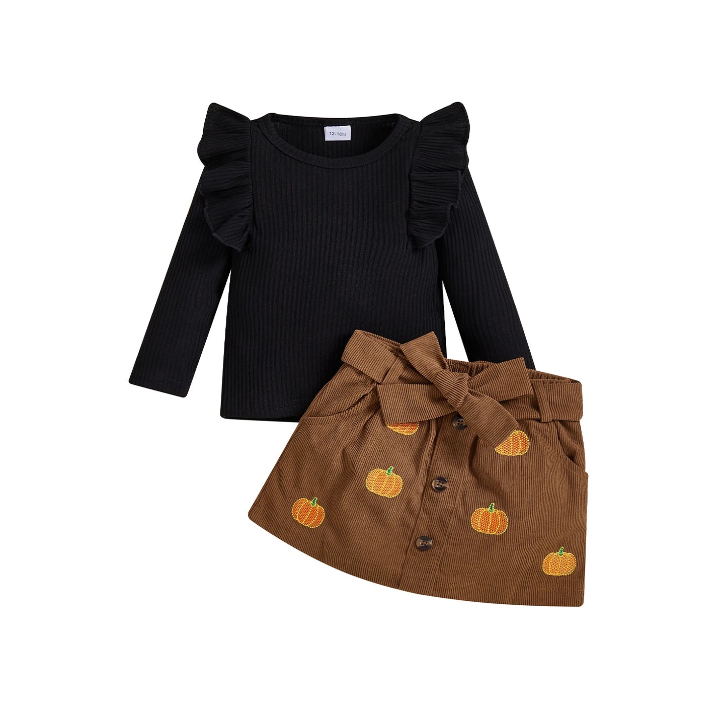 Football Skirt + Ruffle Shirt