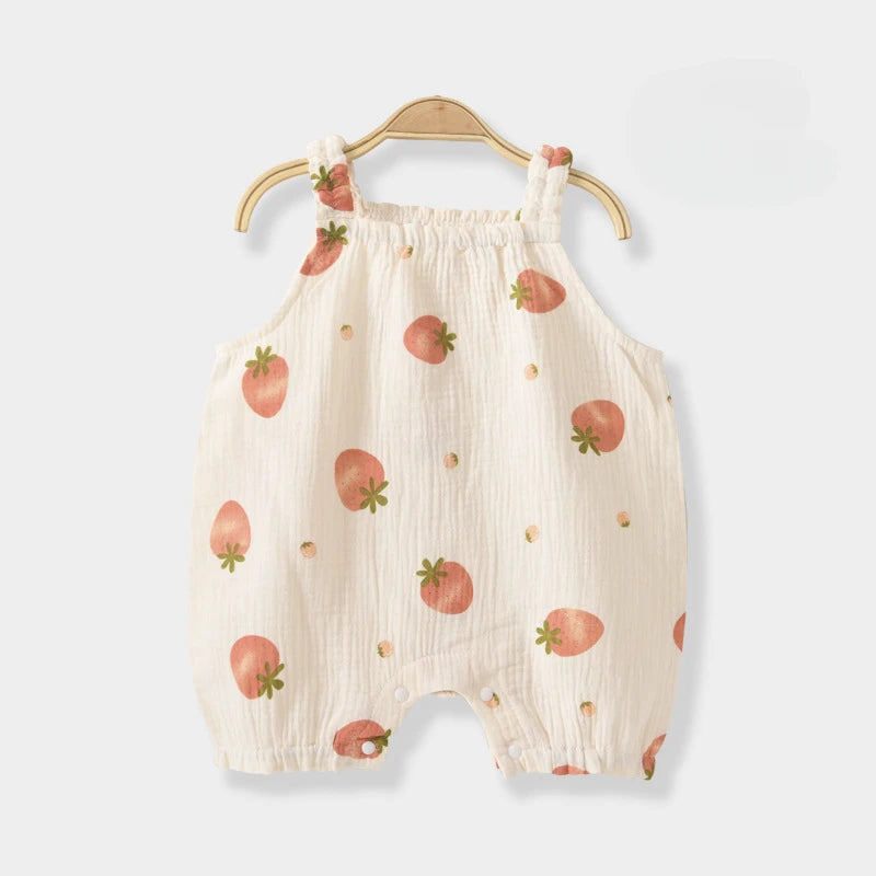 Gauze Overall Romper