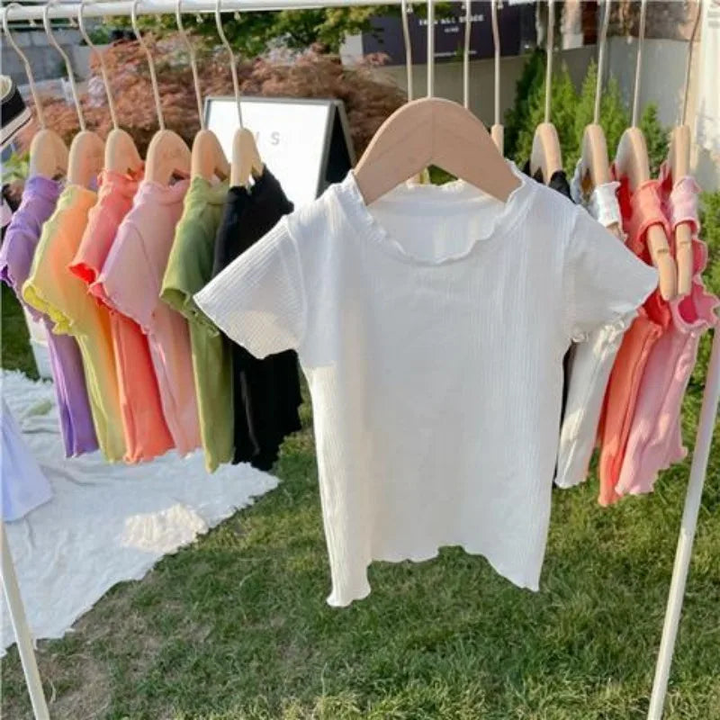 Ruffle Sleeved T-shirt
