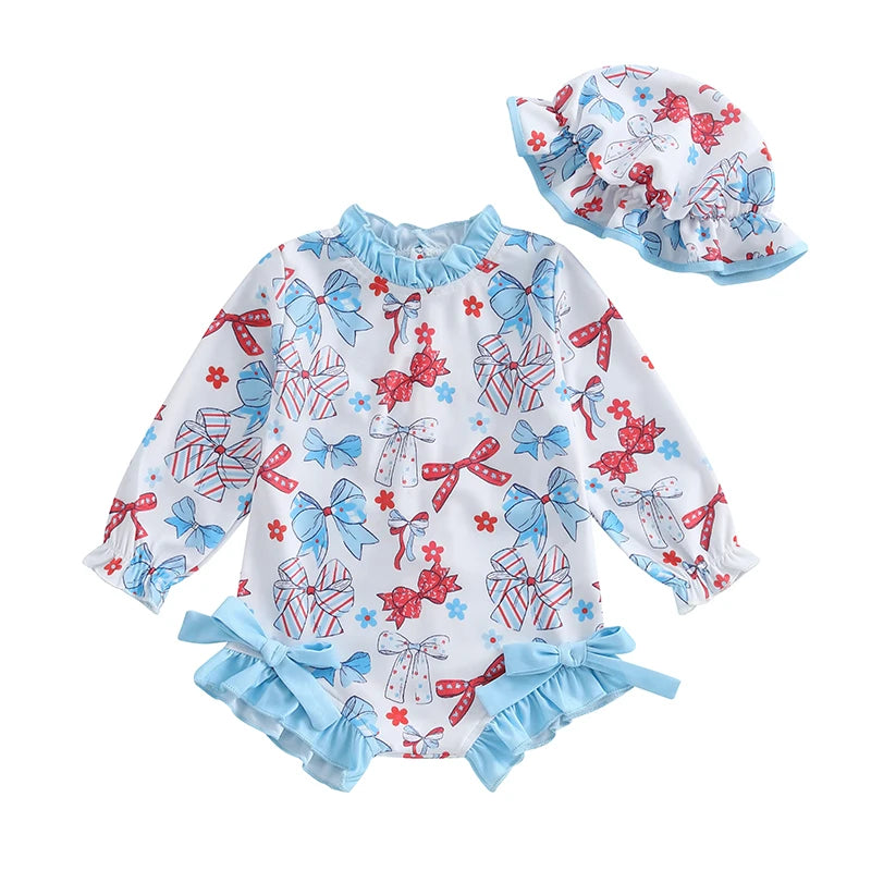 Patriotic Bow Rash Guard
