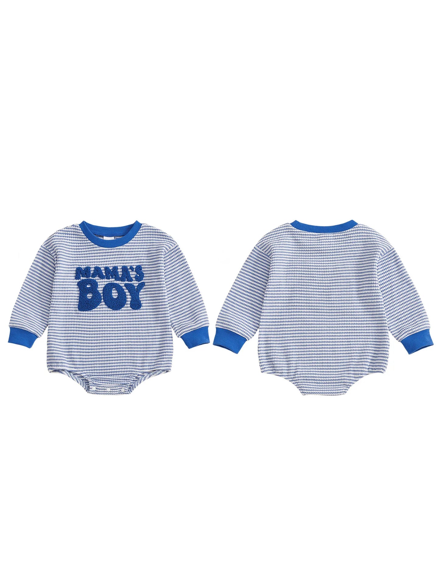 Mama's Boy Striped Onesie