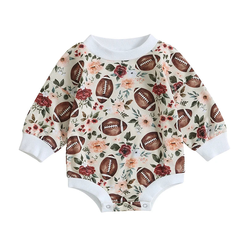 Football Long Sleeve Onesie