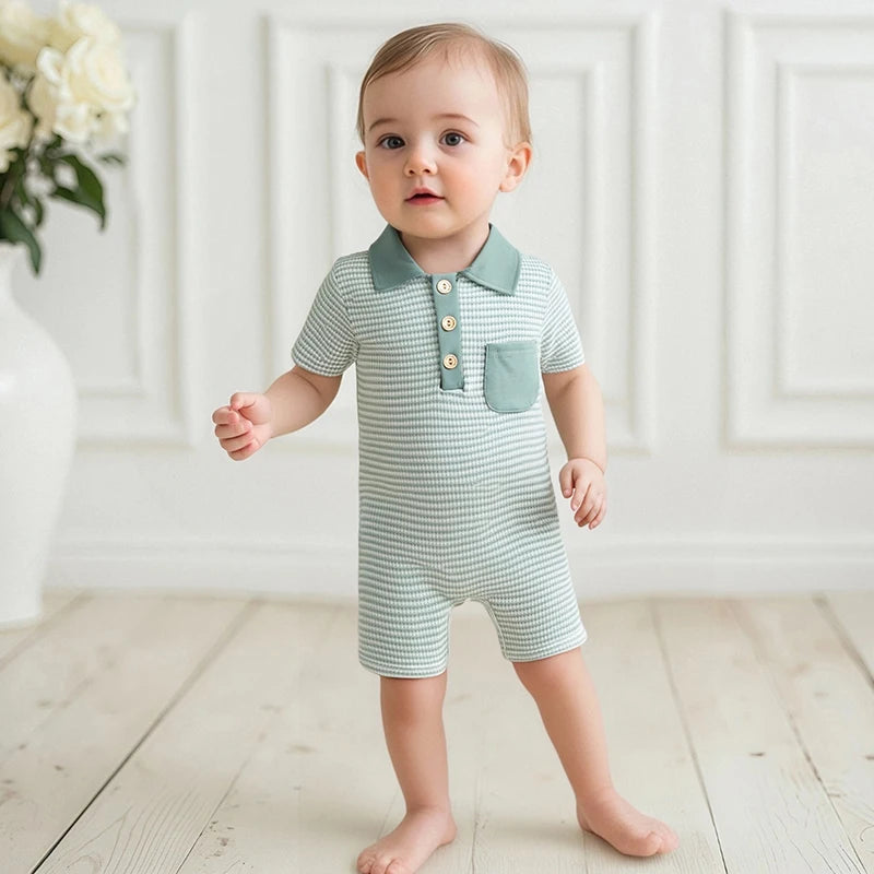 Collar + Button Front Jumpsuit