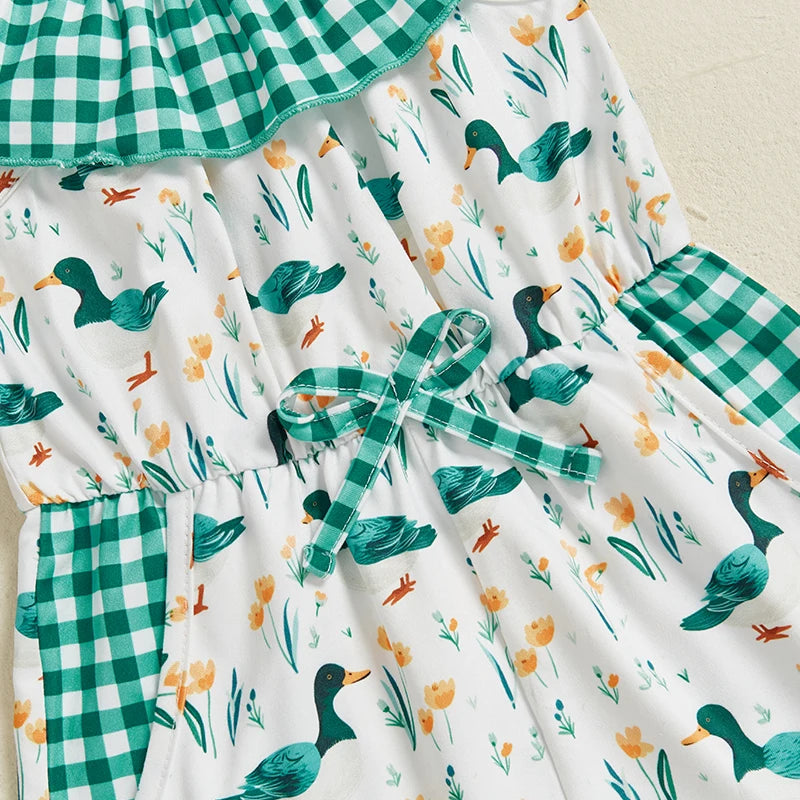 Mallard Romper w/ Ruffles