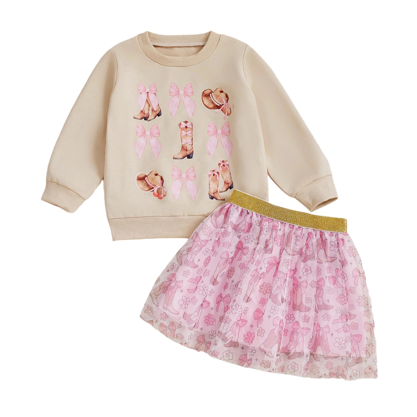 Boots + Bows Outfit
