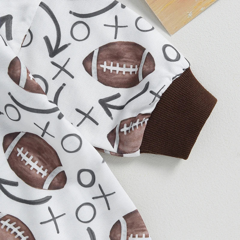 Football Long Sleeve Onesie