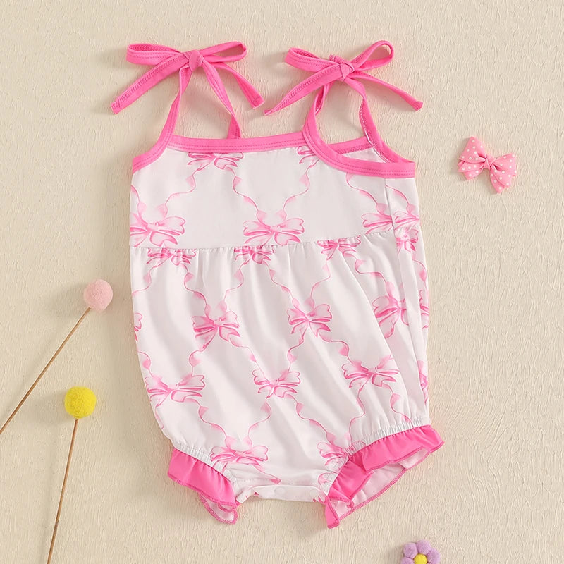 Pink Bow Romper