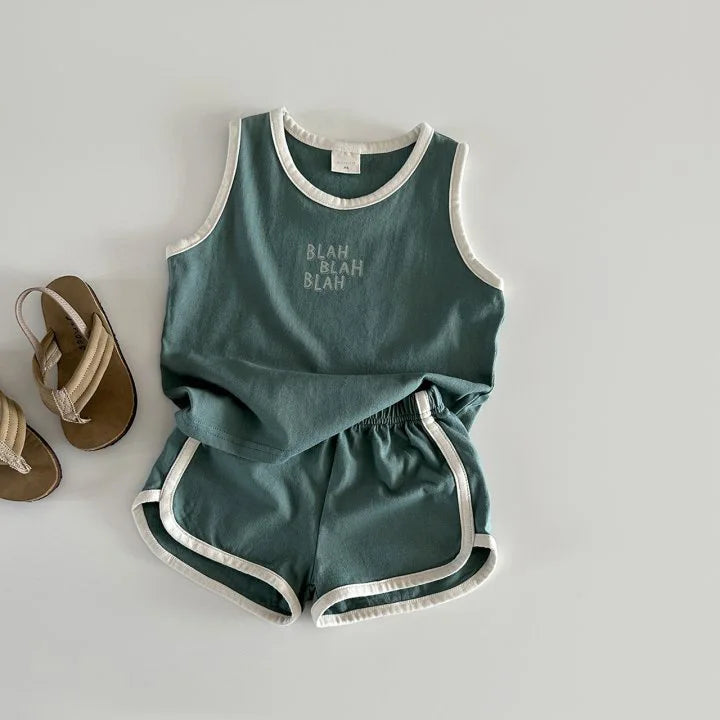 Thin Cotton Sports Vest + Shorts