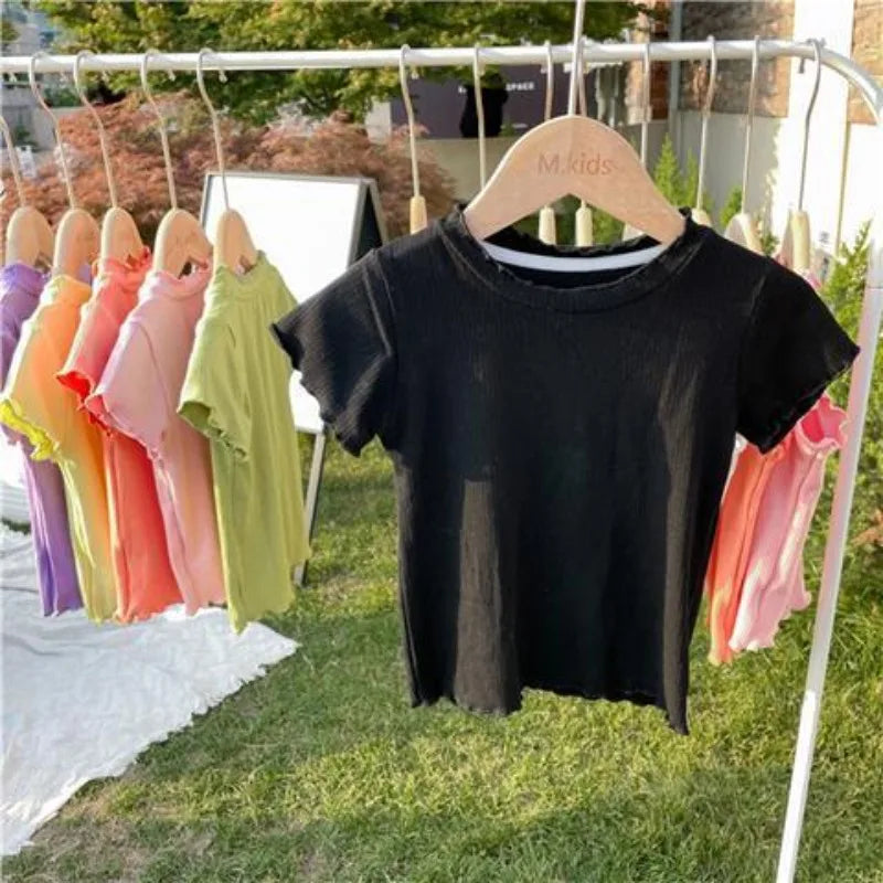 Ruffle Sleeved T-shirt