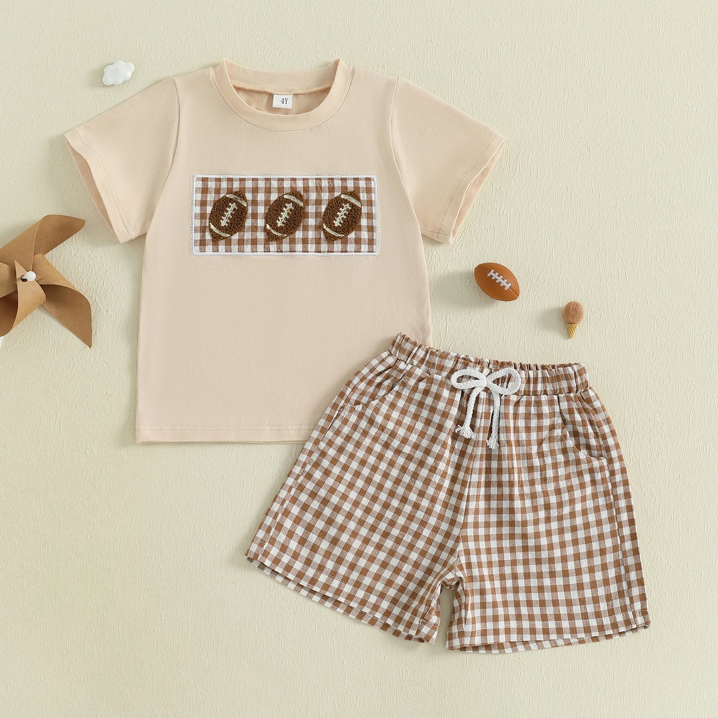 Boy's Short Sleeve Football Set